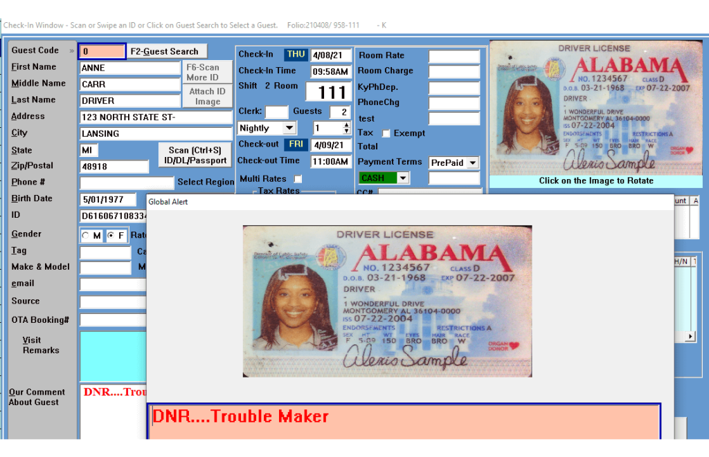 Shadow Writer DNR Window